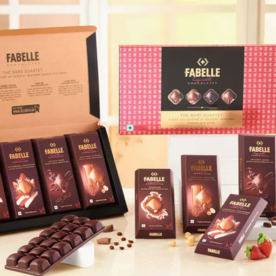 "ITC Kakatiya The Bars Quartet - Gift Pack with 4 chocolate bars - Click here to View more details about this Product